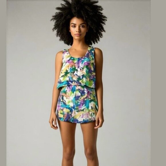 R 89 Silk Romper - NWOT - Picture 1 of 10
